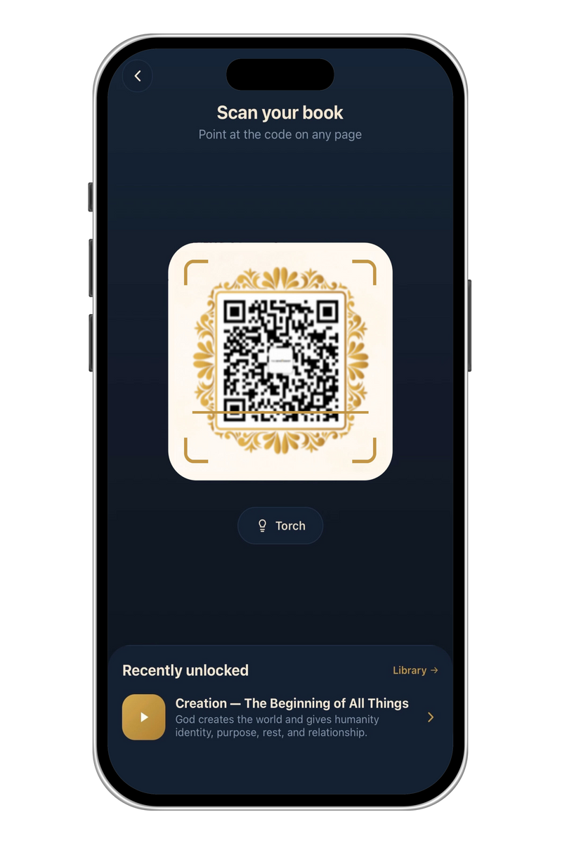 Scan any page to unlock the video